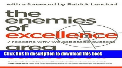 [Read PDF] The Enemies of Excellence: 7 Reasons Why We Sabotage Success Ebook Online