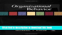 Read Books Organizational Behavior (Available Titles CourseMate) E-Book Download