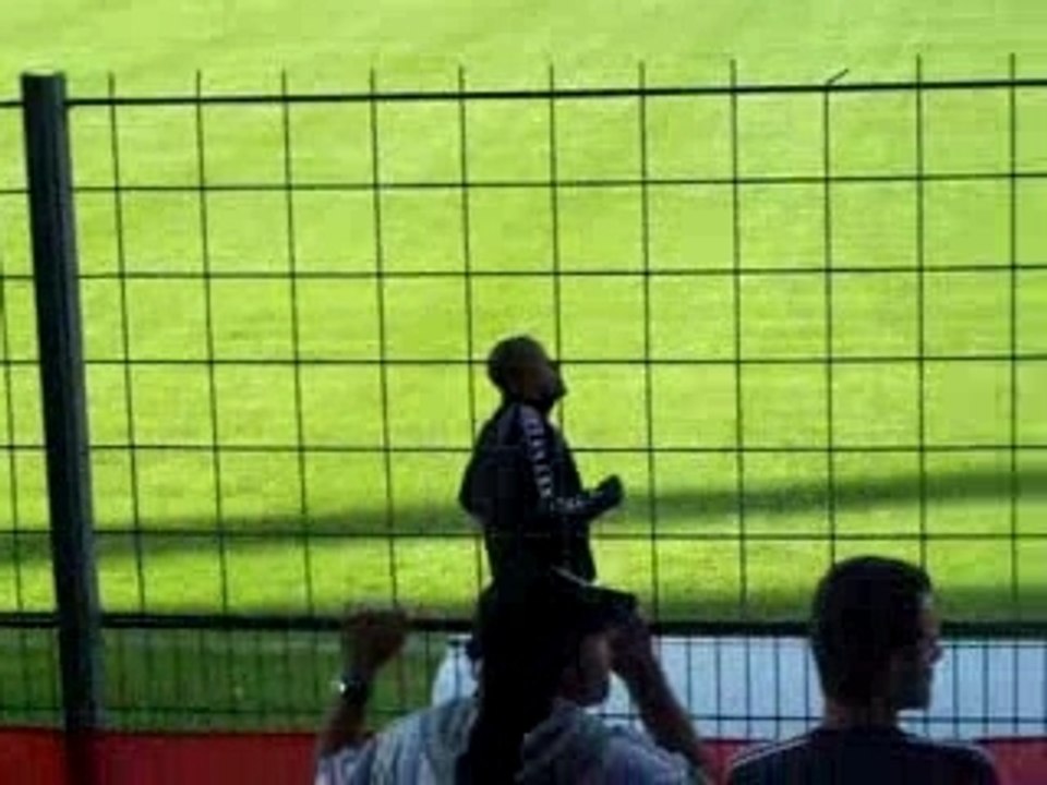 Echauffement d'Ahou Angers SCO - Vannes amical 2007