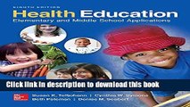 Download Health Education: Elementary and Middle School Applications PDF Online