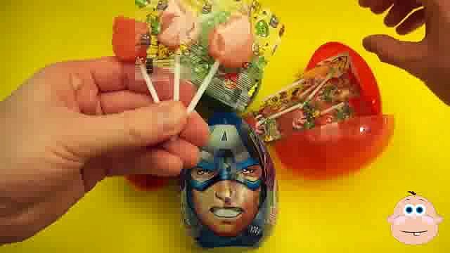 4 JUMBO Surprise Eggs! Angry Birds Spider-Man Captain America Avengers Star Wars(ipad)