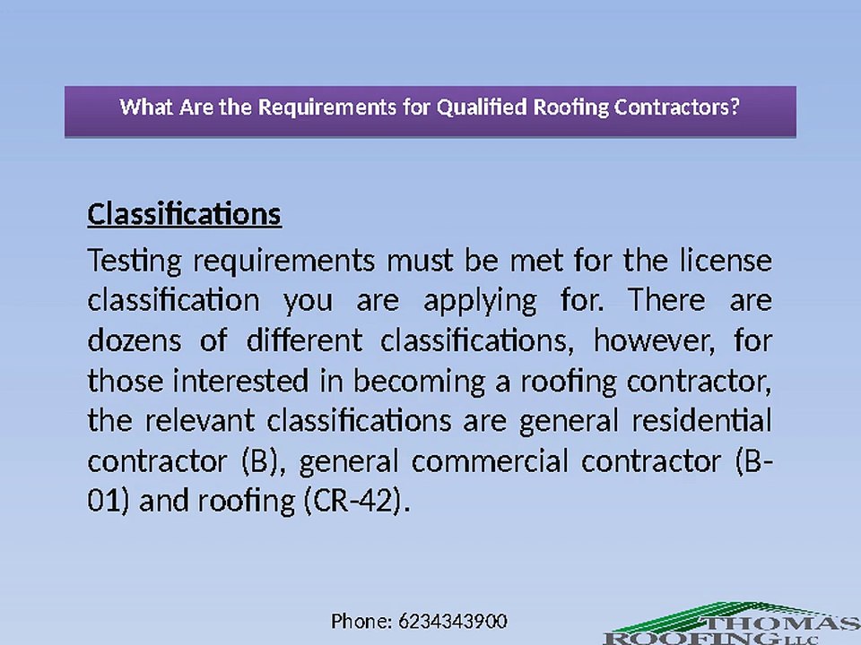 What Are the Requirements for Qualified Roofing Contractors
