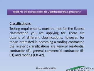 What Are the Requirements for Qualified Roofing Contractors