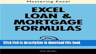 Read Mastering Excel Loan   Mortgage Formulas (No Fluff Guide)  PDF Online