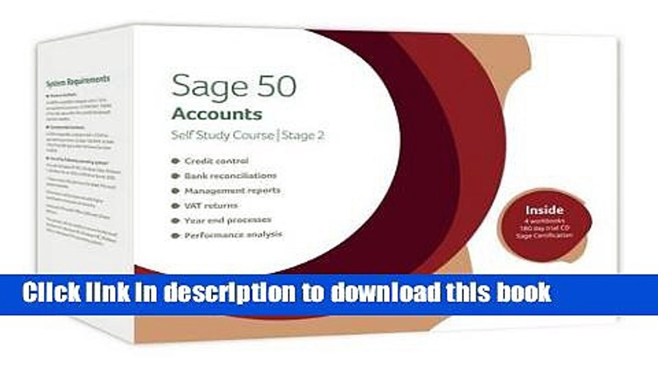 Read Sage 50 Accounts 2011 Self Study Course: Stage 2  Ebook Free