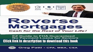 Read Reverse Mortgages  Ebook Free