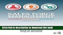 [PDF] Sales Force Management: Leadership, Innovation, Technology Download Online