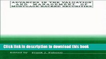 Download Advances in the Valuation and Management of Mortgage-Backed Securities (Frank J. Fabozzi
