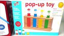 Baby toy learning colors video hammer ball pop up wooden toys learn English fun game