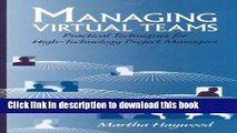 Read Managing Virtual Teams (Artech House Professional Development Library)  Ebook Free
