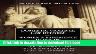 [PDF] Domestic Violence Law Reform and Women s Experience in Court: The Implementation of Feminist