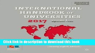 Read International Handbook of Universities 2017 Ebook Free