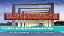 Download Perspectives on Contemporary Issues: Reading Across the Disciplines, 7th Edition Ebook Free