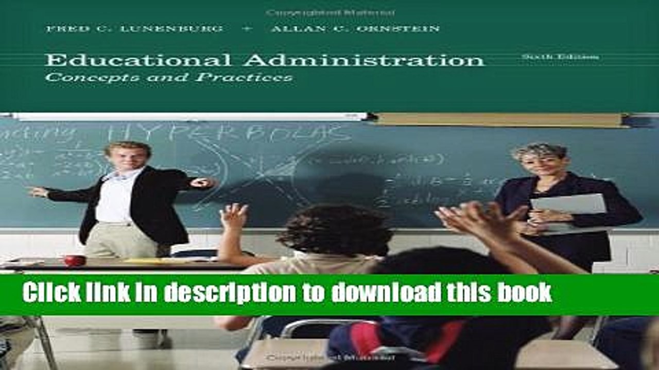 Read Educational Administration: Concepts and Practices Ebook Free