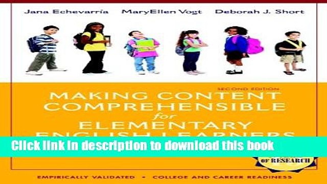 Read Making Content Comprehensible for Elementary English Learners: The SIOP Model (2nd Edition)
