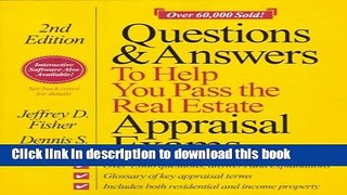 Download Questions   Answers to Help You Pass the Real Estate Appraisal Exams  Ebook Free