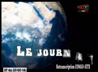 Journal de 20h TVCongo du Mercredi 27 juillet 2016 -By Congo-Site