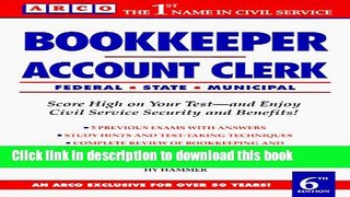 Read Bookkeeper-Account 6th ed (Arco Civil Service Test Tutor)  Ebook Free