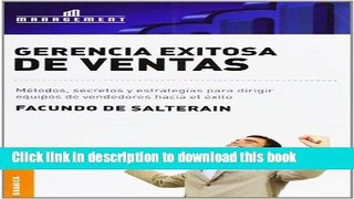 Download Gerencia exitosa de ventas (Spanish Edition)  PDF Free
