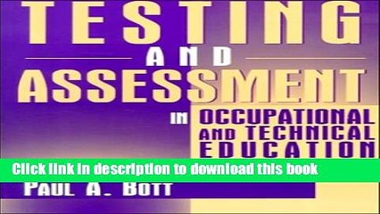 Read Testing and Assessment in Occupational and Technical Education  Ebook Free