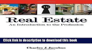 Read Books Real Estate: An Introduction to the Profession E-Book Free
