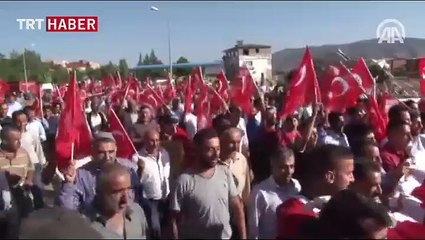 Asker ve vatandaş yürüyüş düzenledi