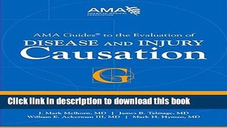 [PDF] AMA Guides to the Evaluation of Disease and Injury Causation [PDF] Full Ebook