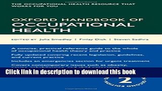 [PDF] Oxford Handbook of Occupational Health (Oxford Handbooks) [Read] Online