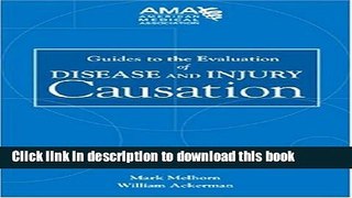 [Download] Guides to the Evaluation of Disease and Injury Causation [Read] Full Ebook