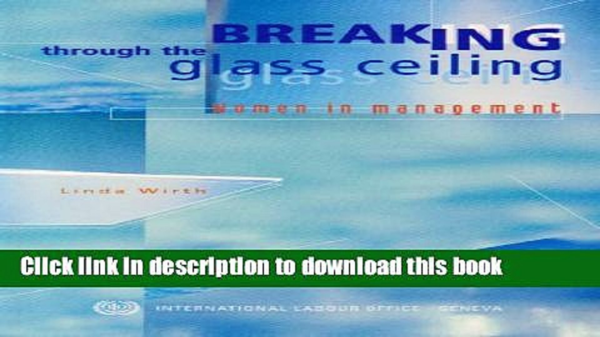 Read Pdf Breaking Through The Glass Ceiling Women In Management
