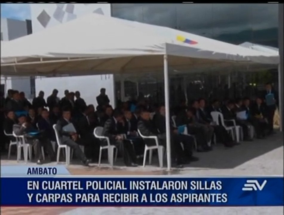 Miles de aspirantes a policías