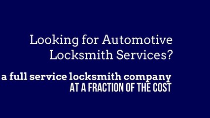 Rosenberg, TX Replacing Locks On A Car