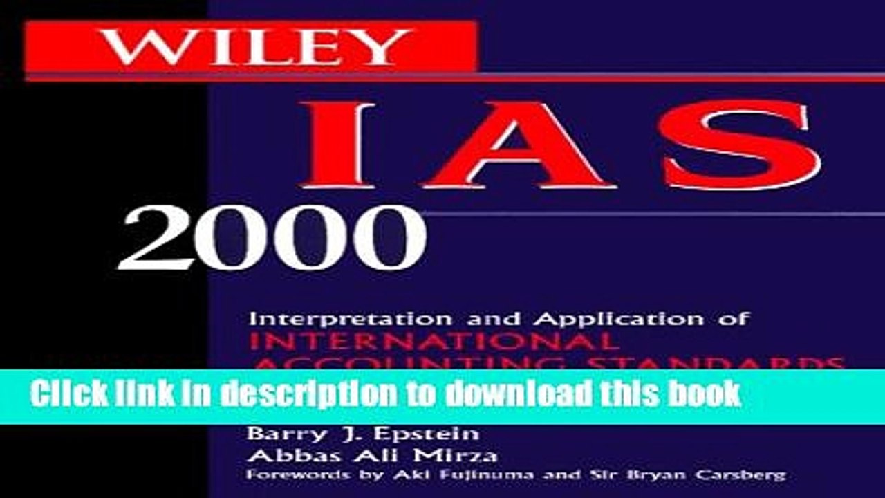 [Read PDF] Wiley IAS 2000: Interpretation Application of International Accounting Standards 2000
