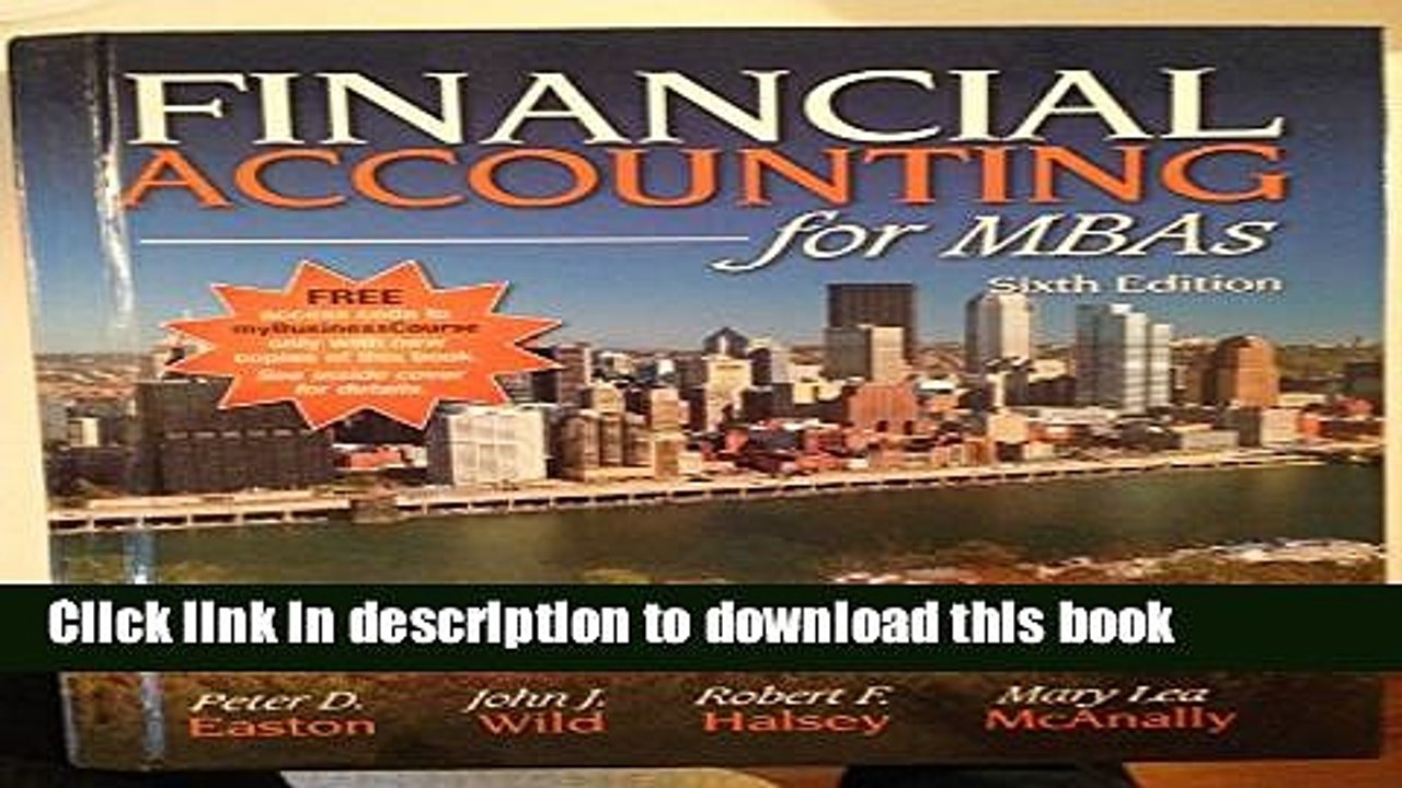 [Read PDF] Financial Accounting for MBAs, 6th Edition Ebook Free