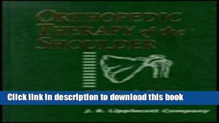PDF Orthopedic Therapy of the Shoulder [PDF] Full Ebook