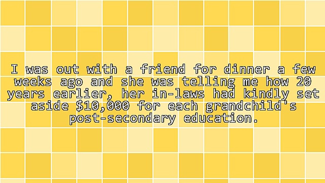 Wise Investment - Proceed With Caution When Saving for a Grandchild's Education