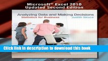Read Analyzing Data and Making Decisions: Statistics for Business, Microsoft Excel 2010 Updated
