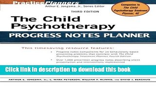 Read The Child Psychotherapy Progress Notes Planner Ebook Free