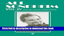 Read All Sondheim, Vol 4: Piano/Vocal/Chords Ebook Free