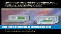 [PDF] Direct-Write Technologies for Rapid Prototyping Applications: Sensors, Electronics, and