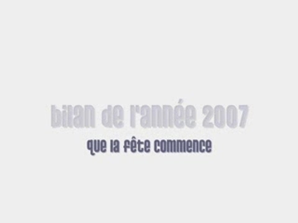 Bilan 2007