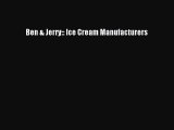 [PDF] Ben & Jerry:: Ice Cream Manufacturers Read Full Ebook