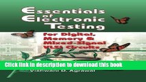PDF Essentials of Electronic Testing for Digital, Memory and Mixed-Signal VLSI Circuits (Frontiers