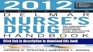 Read Delmar Nurse s Drug Handbook 2012 Edition PDF Free