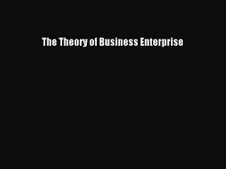 READ book  The Theory of Business Enterprise  Full E-Book