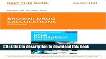 Download Drug Calculations - Elsevier eBook on VitalSource (Retail Access Card): Process and