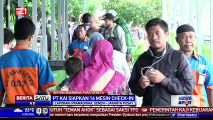 PT KAI Terapkan Boarding Pass di Stasiun Pasar Senen