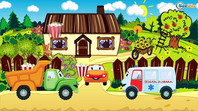 Мультфильмы для детей: Грузовик и Строительные Машинки, Монстр Трак и Кран - Мультики про Машинки