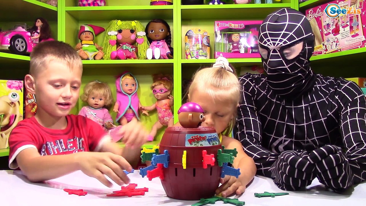 Челлендж Пират в бочке Игорек Spiderman Ярослав...