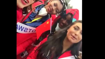 Miss Pakistan at the World Miss University 2016 pageant in China